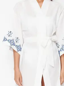 Trendyol Women Printed Pure Cotton Maxi Robe