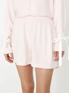 Trendyol Lapel Collar Night suit