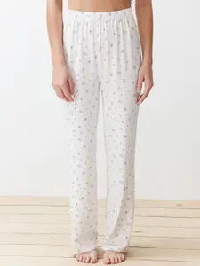 Trendyol Floral Printed Shoulder Straps Night Suit