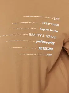 Trendyol Round Neck Pure Cotton T-shirt Dress