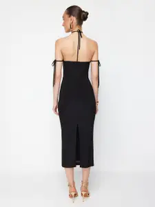 Trendyol Halter Neck Sheath Midi Dress