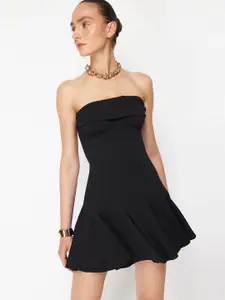 Trendyol Strapless Fit & Flare Mini Dress