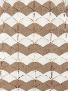 Trendyol Round Neck Cotton Striped A-Line Dress