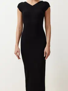 Trendyol Cap Sleeves Bodycon Midi Dress