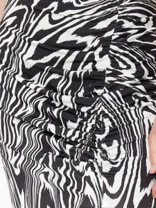 Trendyol Abstract Printed A-Line Midi Skirt