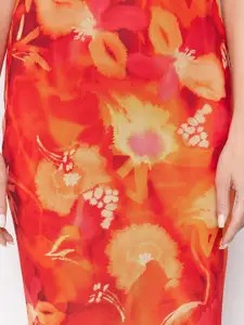 Trendyol Abstract Printed Straight Maxi Skirt