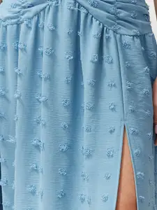 Trendyol A-Line Self-Design Flared Midi Skirt