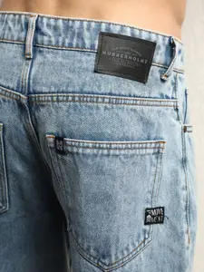 Hubberholme Men Relaxed Straight Fit Heavy Fade Cotton Jeans