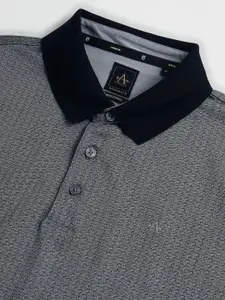 Arrow Men Polo Collar Geometric Printed T-shirt