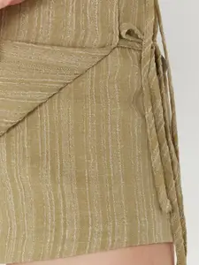 Trendyol Women Striped Mid-Rise Shorts