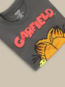 Kids Ville Boys Garfield Printed Pure Cotton Tshirts