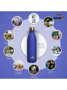 Speedex Blue Stainless Steel Double Wall Vacuum Water Bottle 500 ml