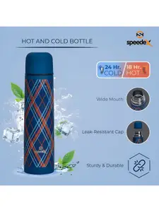 Speedex Blue Stainless Steel Double Wall Vacuum Water Bottle 750 ml