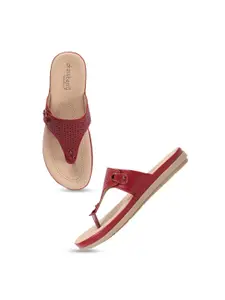 DressBerry Comfort T-Strap Flats