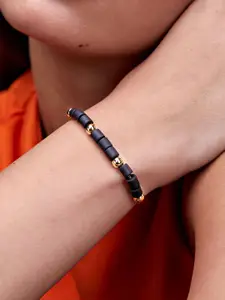 MINUTIAE Crystals Gold Plated Wraparound Bracelet