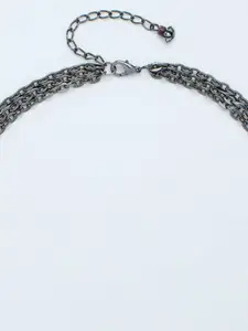 Rhea Rhodium-Plated Layered Necklace