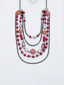 Rhea Rhodium-Plated Layered Necklace