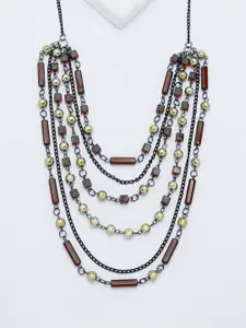 Rhea Rhodium-Plated Layered Necklace