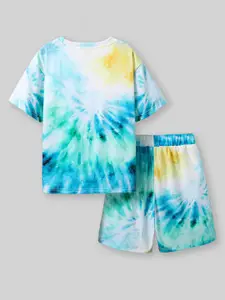 INCLUD Boys Dyed T-shirt with Shorts