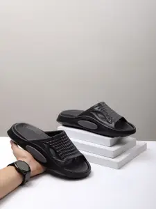 HRX by Hrithik Roshan Men Black Croslite Sliders