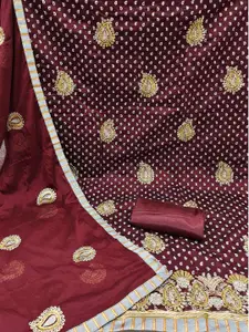 Peachmode Embroidered Unstitched Dress Material