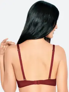 Enamor Floral Self Design Medium Coverage Balconette Bra with All Day Comfort