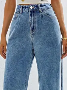 Kotty Women High-Rise Clean Look Heavy Fade Stretchable Jeans