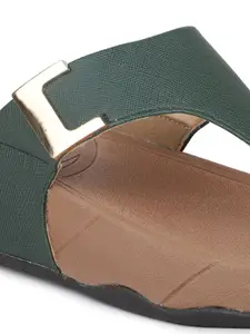 Inc 5 Textured Open Toe Comfort Heels