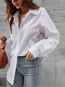 Fab Star Comfort Boxy Longline Cotton Casual Shirt