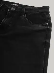 DAGERRFLY Men Straight Fit Mid-Rise Clean Look Stretchable Jeans