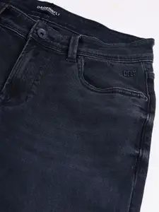 DAGERRFLY Men Slim Fit Mid-Rise Clean Look Cotton Denim Stretchable Jeans
