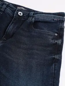 DAGERRFLY Men Straight Fit Mid-Rise Light Fade Clean Look Stretchable Jeans