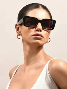 IDEE Women Rectangle Sunglasses with UV Protected Lens IDS3093C1SG