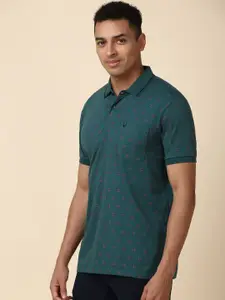 Allen Solly Conversational Printed Polo Collar Cotton T-shirt
