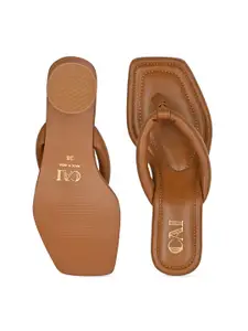 CAI Women tan Cushy Thong Heels
