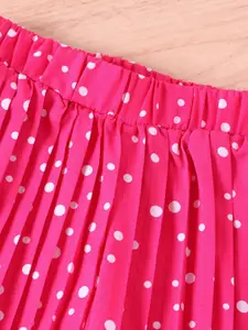 INCLUD Girls Printed Short Sleeves Top with Trousers