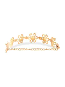 AMI Gold-Plated Pearl-Beaded Charm Bracelet