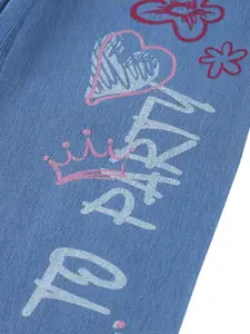 Gini and Jony Girls Jogger Mid-Rise Mildly Distressed Jeans