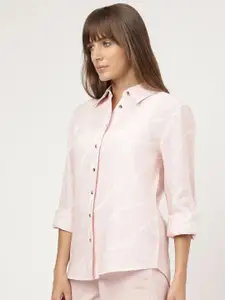 Marks & Spencer Horizontal Striped Pure Linen Casual Shirt