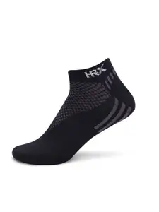 HRX by Hrithik Roshan Men Pack Of 3 Patterned Ankle Length Socks