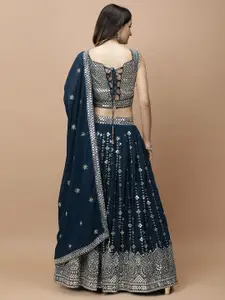 Vervee Couture Embellished Sequinned Ready to Wear Lehenga & Blouse With Dupatta