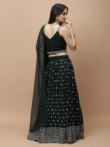 Vervee Couture Embellished Beads and Stones Ready to Wear Lehenga & Blouse With Dupatta