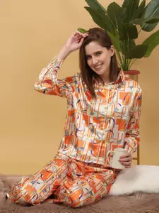 Sweet Dreams Women Printed pyjama Night suit