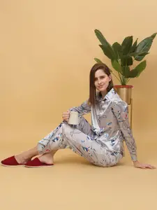 Sweet Dreams Women Abstract Printed Night suit