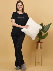 Sweet Dreams Women Printed polka dot Night suit