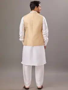 House of Pataudi Men Printed Nehru Jackets