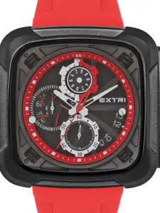 EXTRI Men Patterned Dial & Straps Analogue and Digital Chronograph Automatic Watch X6057-F