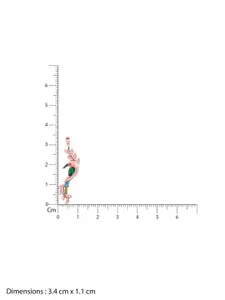 GIVA Women Rose Gold-Plated Contemporary Pendants with Chains