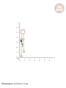 GIVA Rose Gold-Plated Contemporary Pendants with Chains