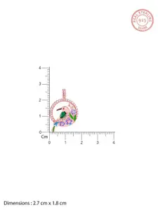 GIVA Women Rose Gold-Plated Contemporary Pendants with Chains